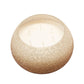 8 Inch Candle With Curved Round Case And Shimmery Details Gold