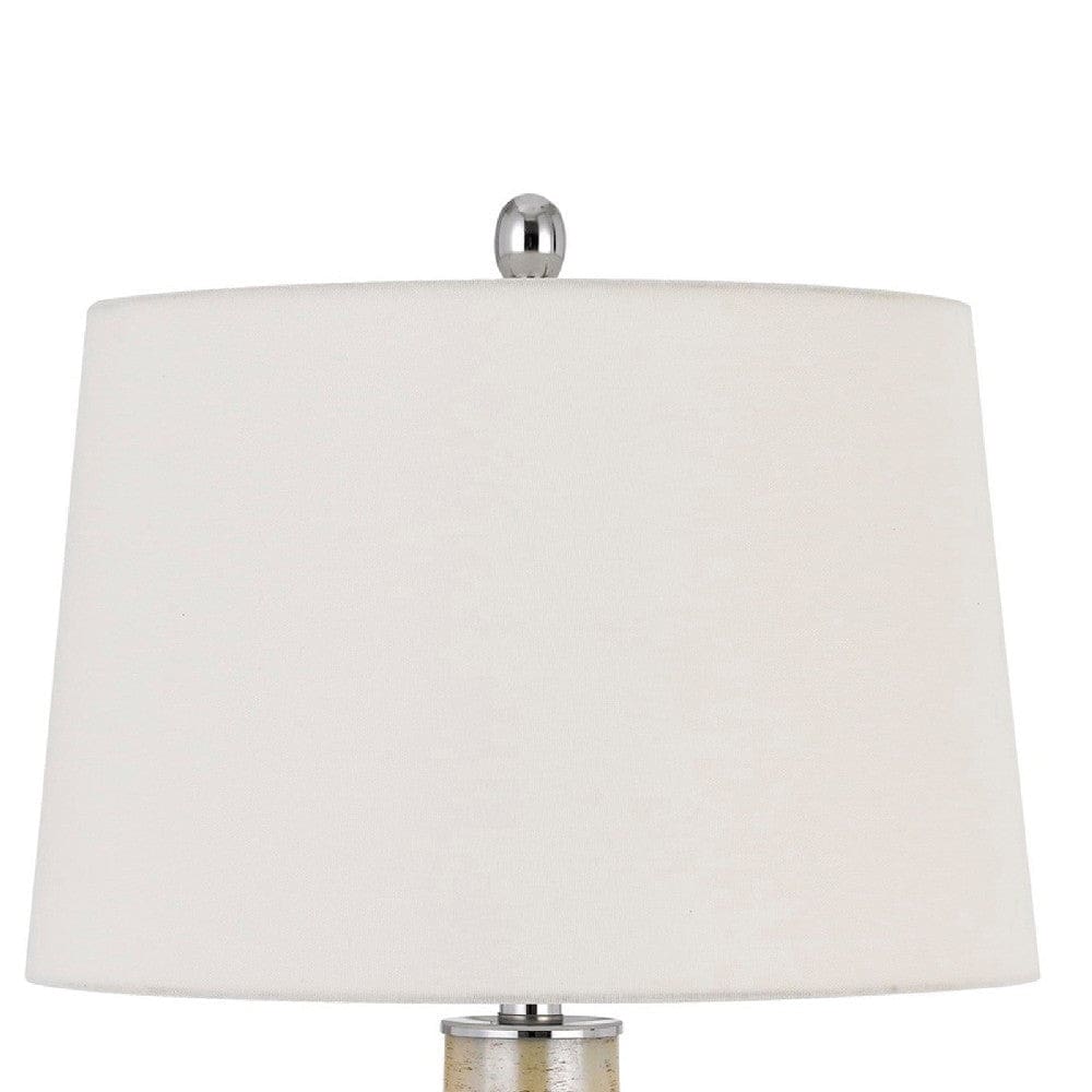 29 Inch Ceramic Table Lamp with Dimmer Floral Base Olive-zoom-2