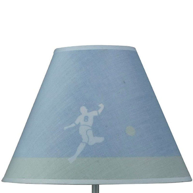 21 Inch Youth Soccer Table Lamp with Cone Shade Blue-zoom-