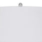 27 Inch Glass Turned Style Base Table Lamp with Dimmer Silver