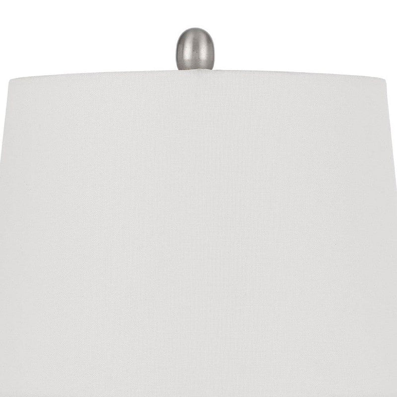 24 Inch Curved Speckled Glass Jar Base Table Lamp Clear-zoom-