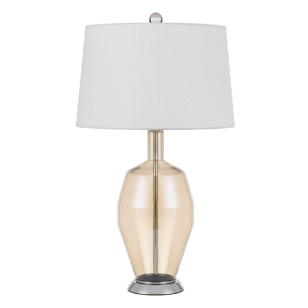 29 Inch Table Lamp Smoked Glass Vase Design Base Dimmer