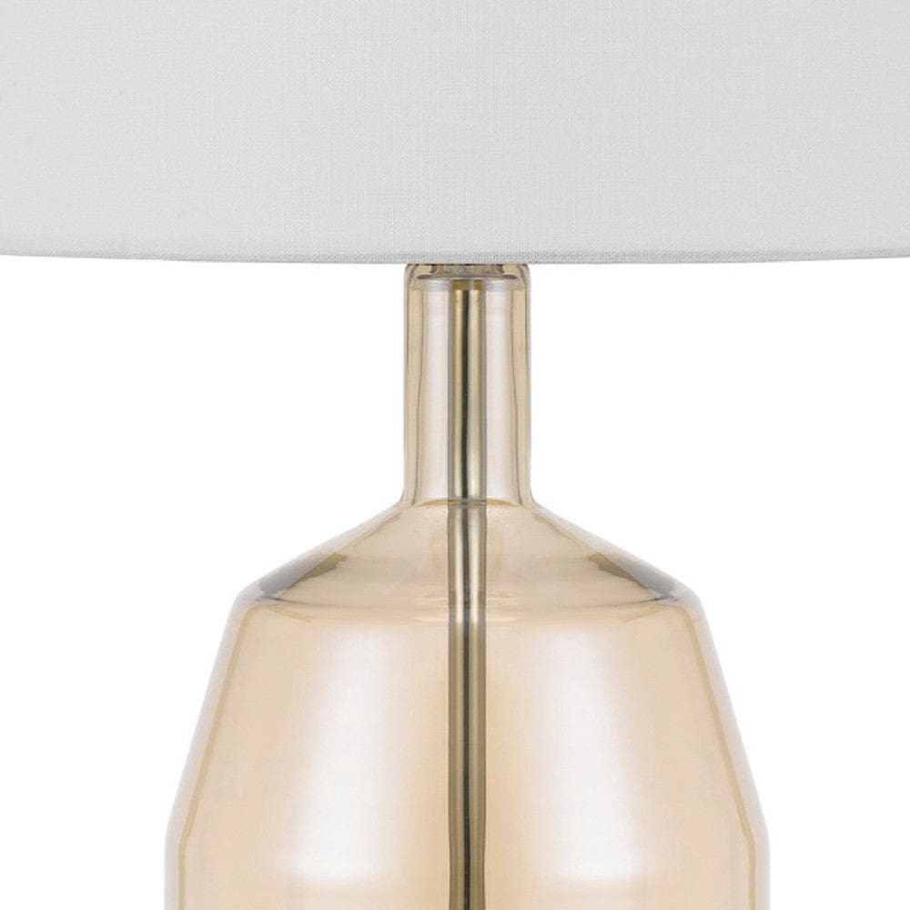 29 Inch Table Lamp Smoked Glass Vase Design Base Dimmer