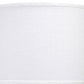28 Inch Ceramic Table Lamp with Faceted Base White and Gray