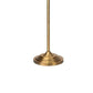 69 Inch Metal Floor Lamp With Clear Cone Glass Shade Brass