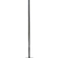 Bob 63 Inch Floor Lamp Pleated Shade Crystal Droplets White