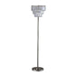 Gene 61 Inch Floor Lamp 3 Layered Crystal Shade Clear