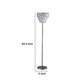 Gene 61 Inch Floor Lamp 3 Layered Crystal Shade Clear