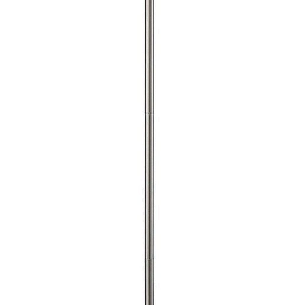 Gene 61 Inch Floor Lamp 3 Layered Crystal Shade Black-zoom-3