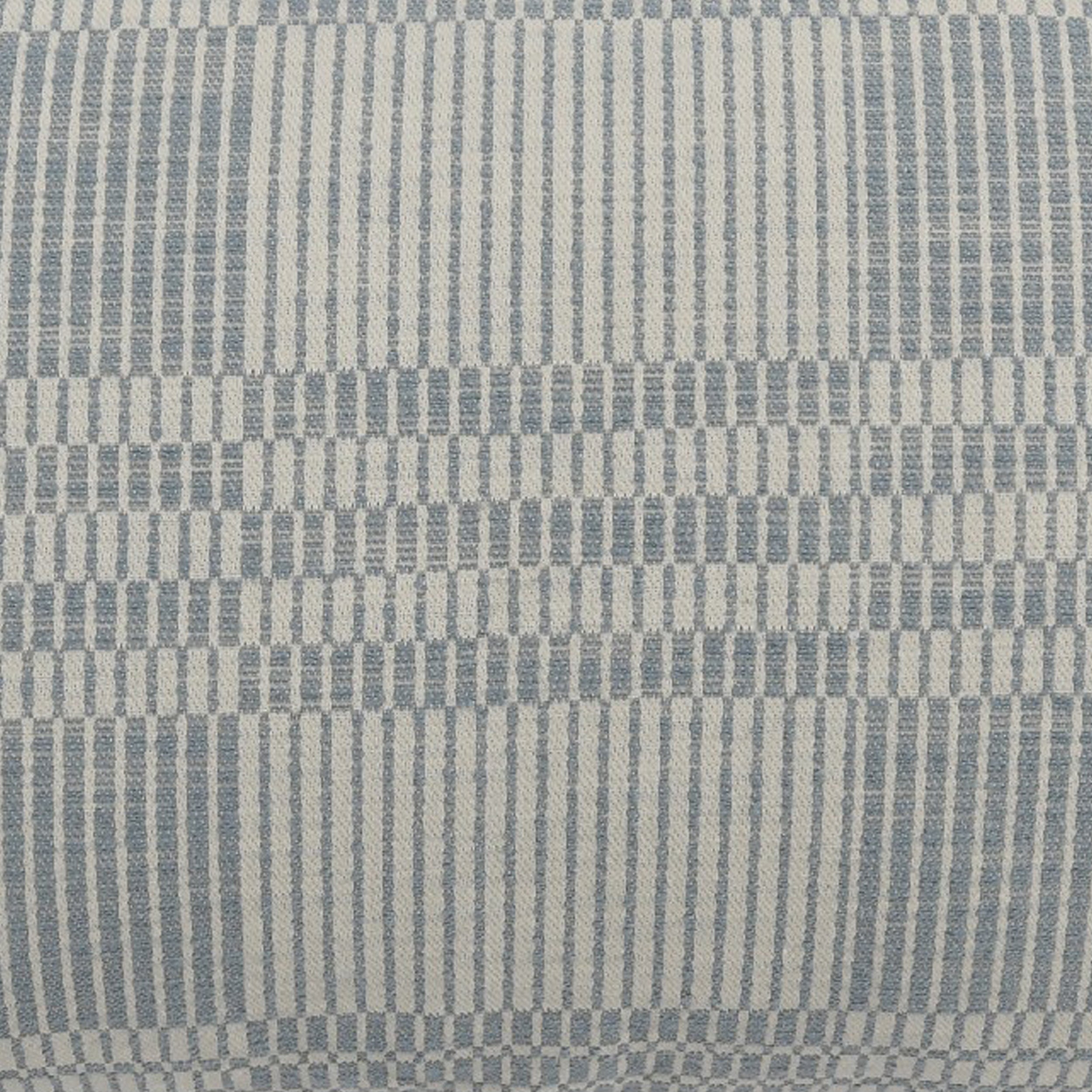 Drake 36 Inch Cotton Decorative Lumbar Throw Pillow Plaid Sandy Blue-zoom-4