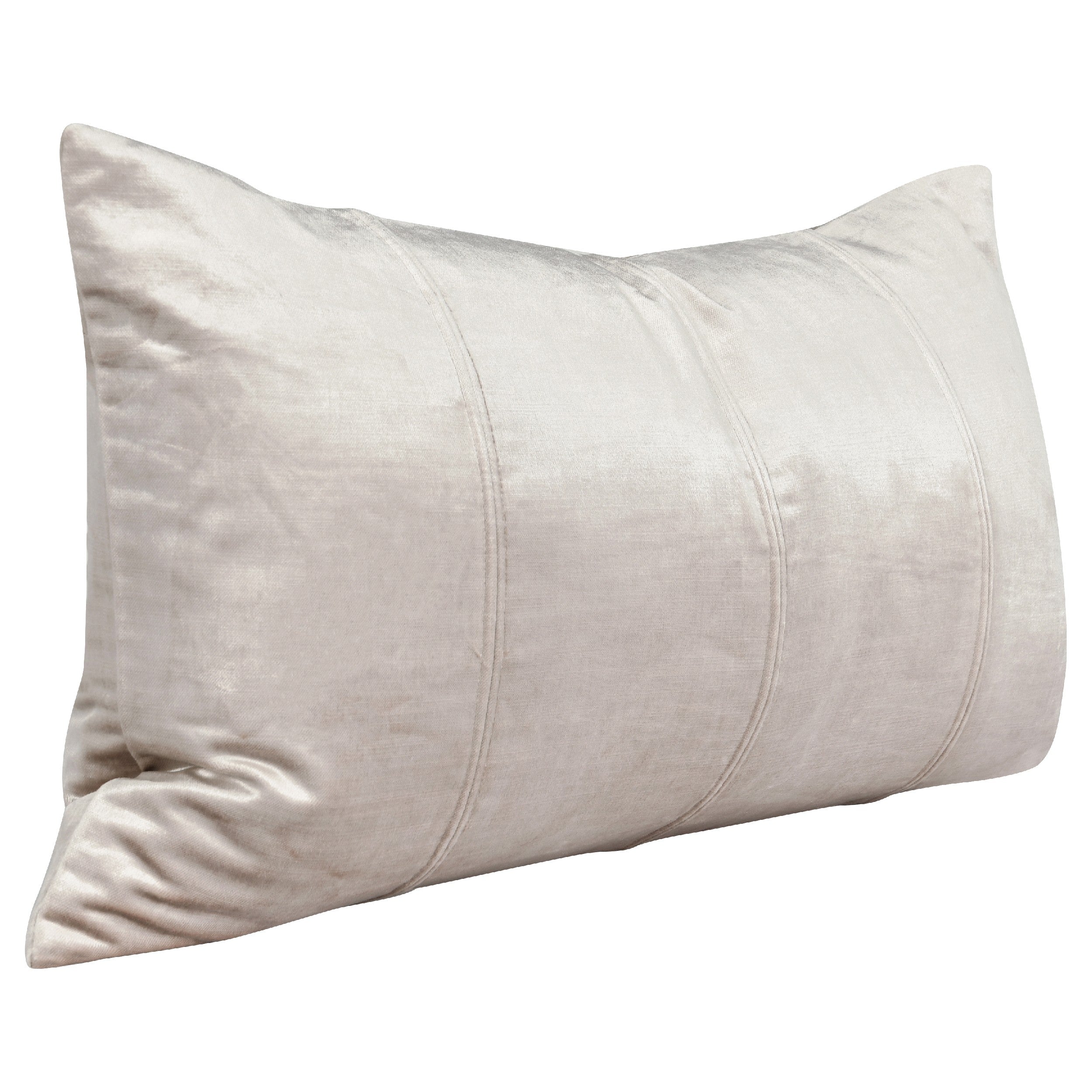 Chad 26 Inch Velvet Decorative Lumbar Throw Pillow Plush Soft Pink-zoom-2