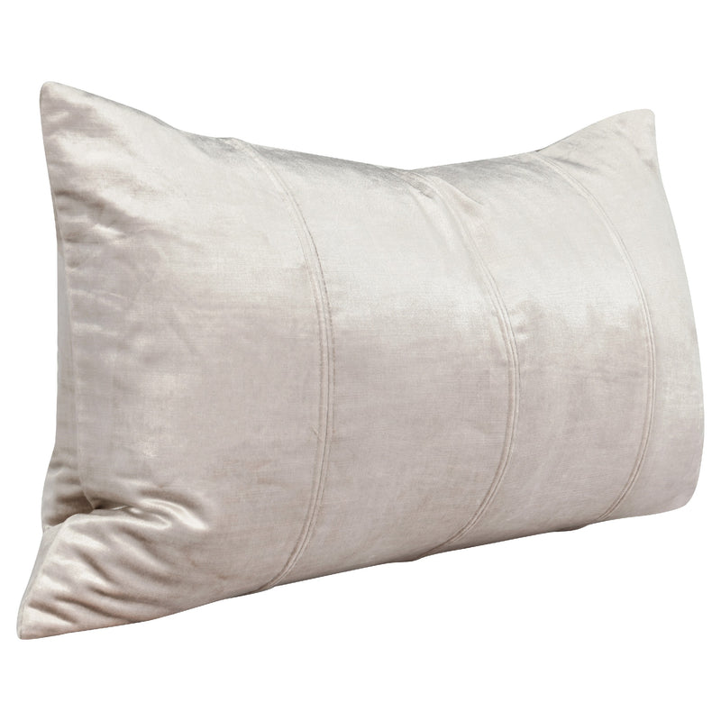 Chad 26 Inch Velvet Decorative Lumbar Throw Pillow Plush Soft Pink-zoom-