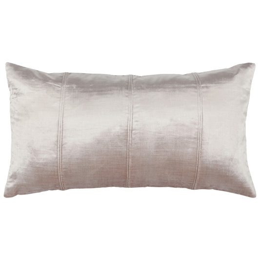 Chad 26 Inch Velvet Decorative Lumbar Throw Pillow Plush Soft Pink