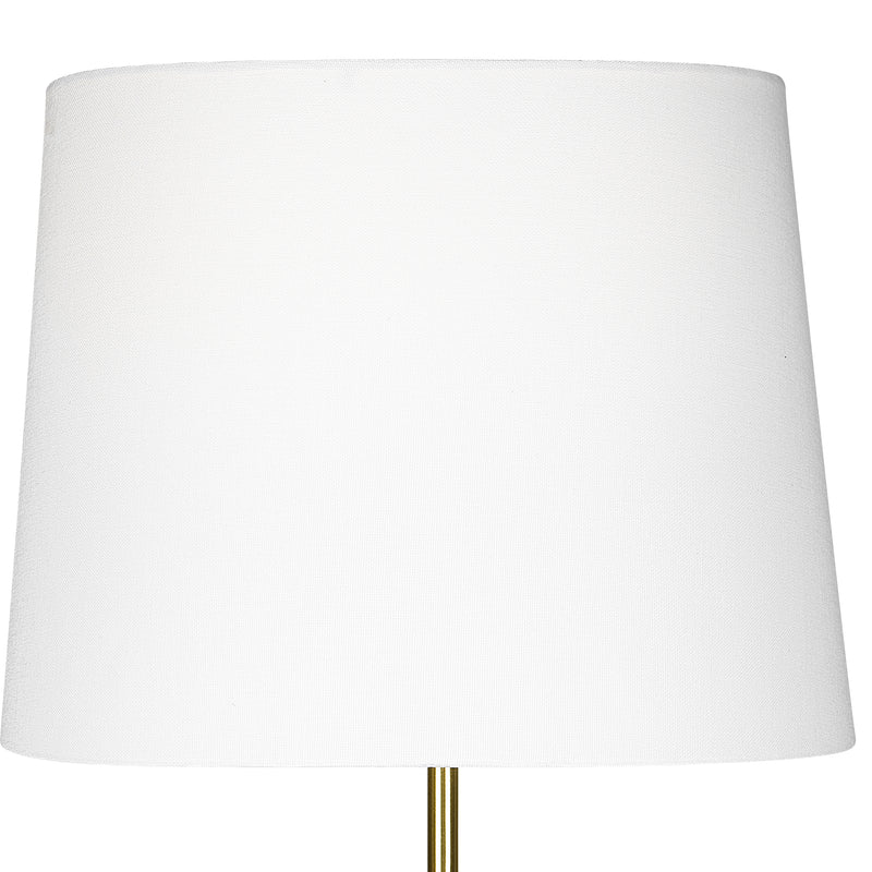 22 Inch Ceramic Table Lamp Sphere Base White Gold-zoom-