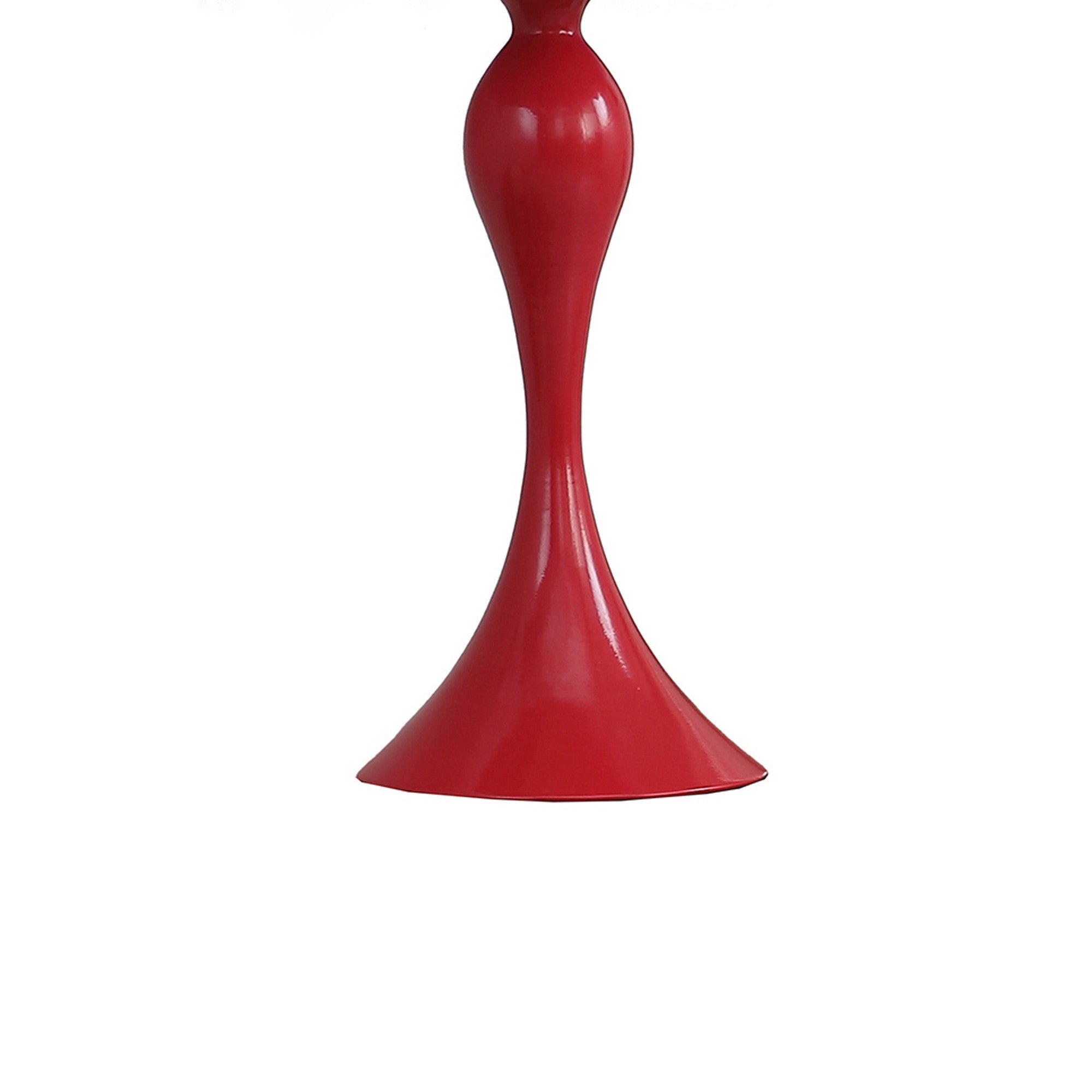 Lily 24 Inch Metal Glam Feather Table Lamp Candlestick 40w Pink Red-zoom-4