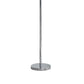 Finn 63 Inch Glamorous Floor Lamp Rose Accent Shade 100w Red Silver