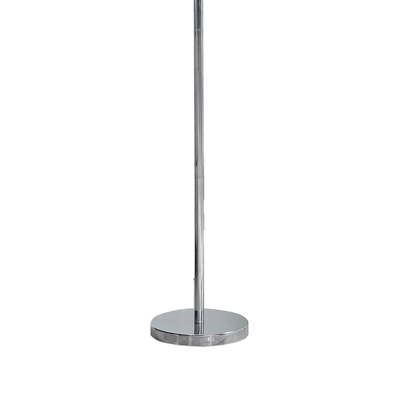 Finn 63 Inch Glamorous Floor Lamp Rose Accent Shade 100w Red Silver-zoom-