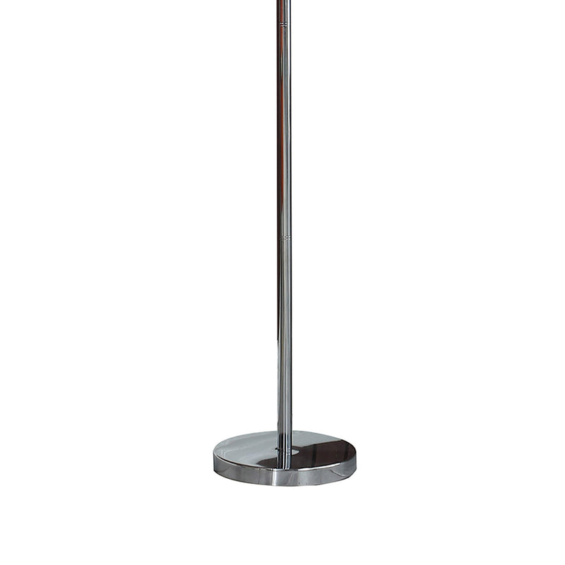 Finn 63 Inch Glamorous Floor Lamp Rose Accent Shade 100w Yellow Silver-zoom-