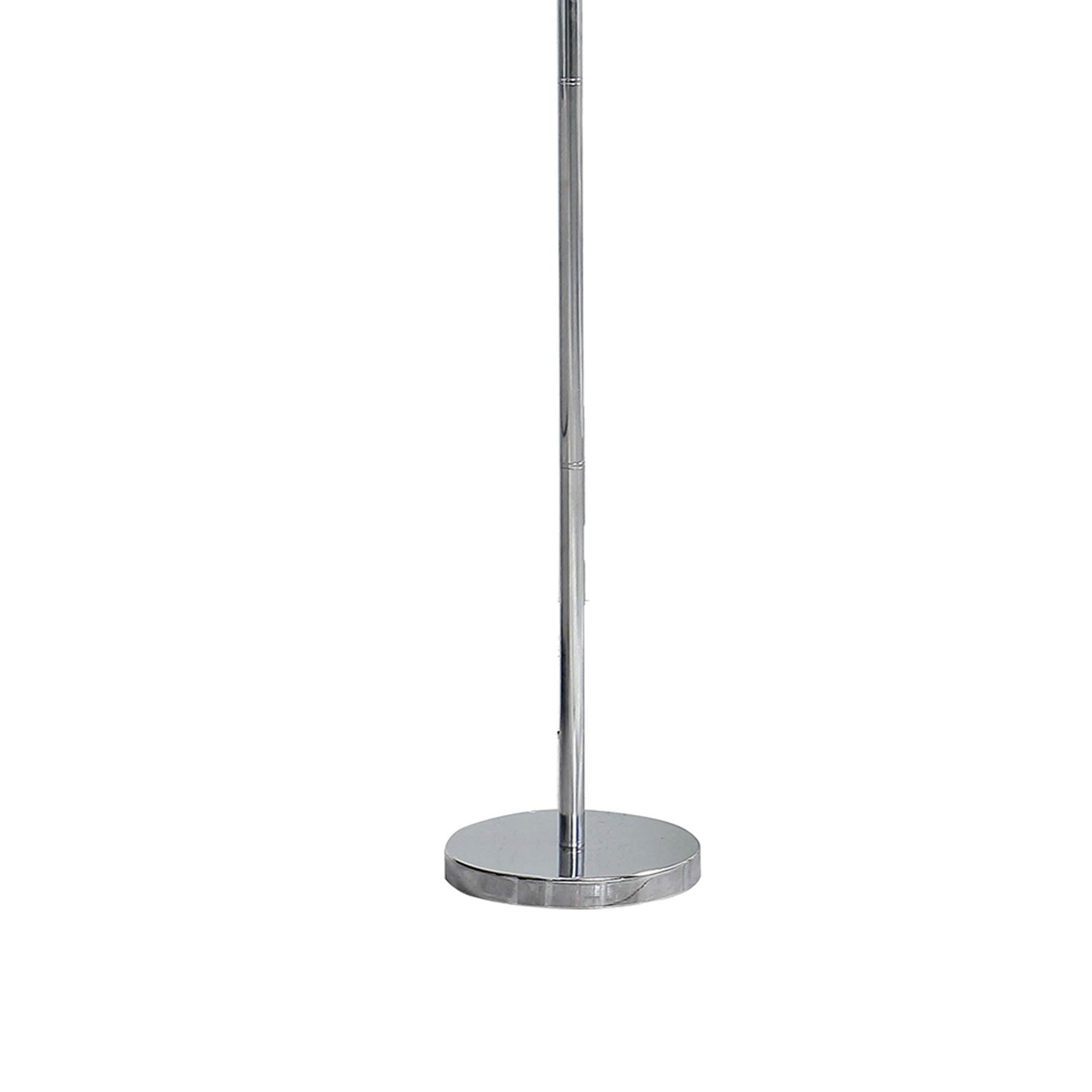 Finn 63 Inch Glamorous Floor Lamp Rose Accent Shade 100w Pink Silver-zoom-4