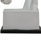 Cid 15 Inch Modern Polyresin Horse Head Sculpture Decor Faceted White