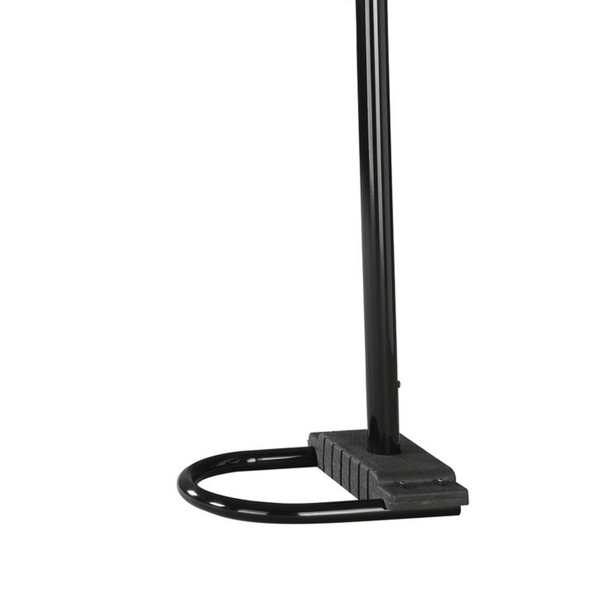 92 Inch Modern Floor Lamp 5 Dome Shades Dimmer Switch Black-zoom-4