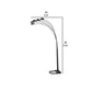 92 Inch Modern Floor Lamp 5 Dome Shades Dimmer Switch Black
