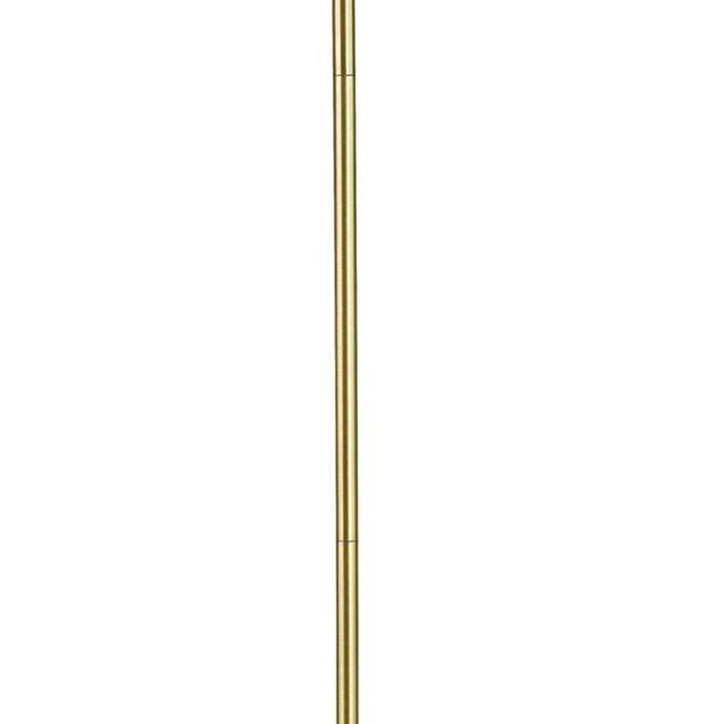 60 Inch Modern Floor Lamp Dome Shade Round Metal Base Brass
