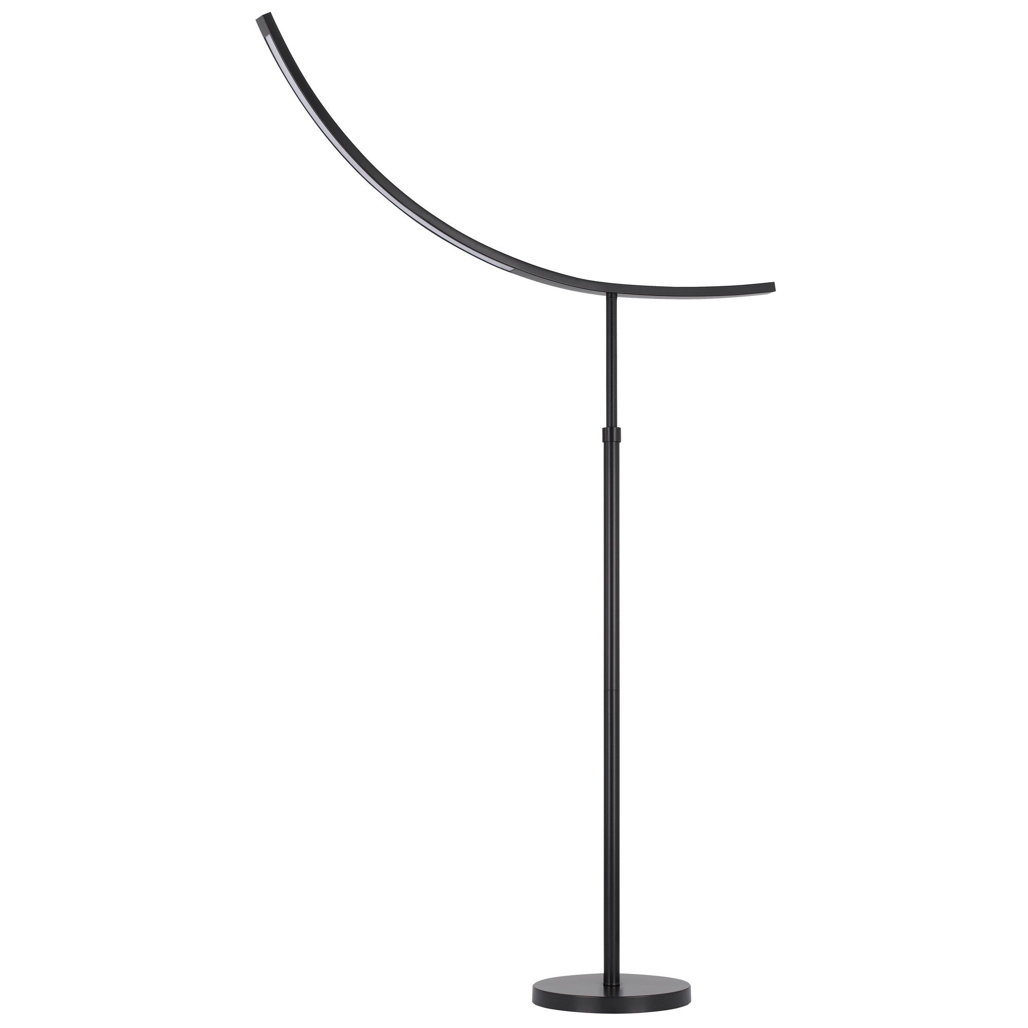 74 Inch Adjustable Floor Lamp Led Light Inverted Metal Base Dark Bronze-zoom-1