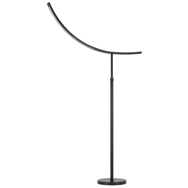 74 Inch Adjustable Floor Lamp Led Light Inverted Metal Base Dark Bronze-zoom-
