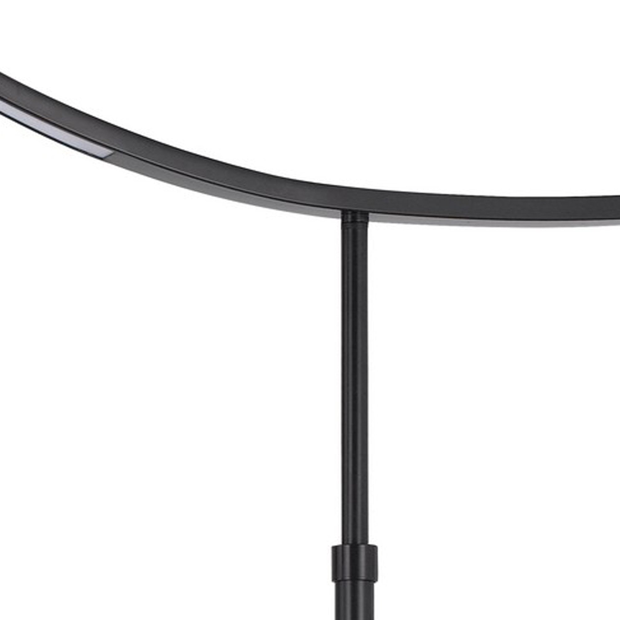 74 Inch Adjustable Floor Lamp Led Light Inverted Metal Base Dark Bronze-zoom-2