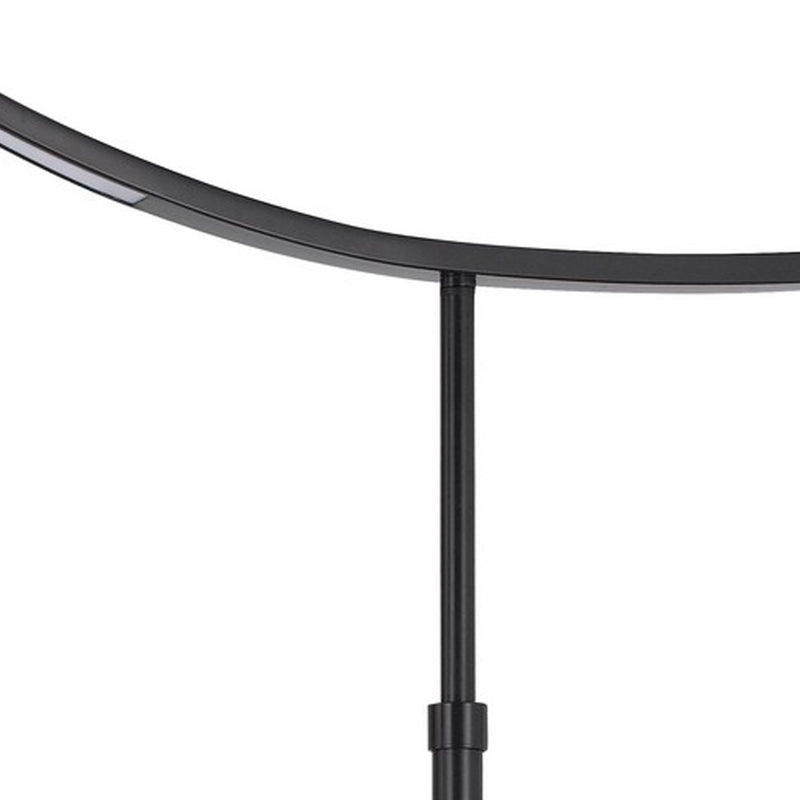 74 Inch Adjustable Floor Lamp Led Light Inverted Metal Base Dark Bronze-zoom-