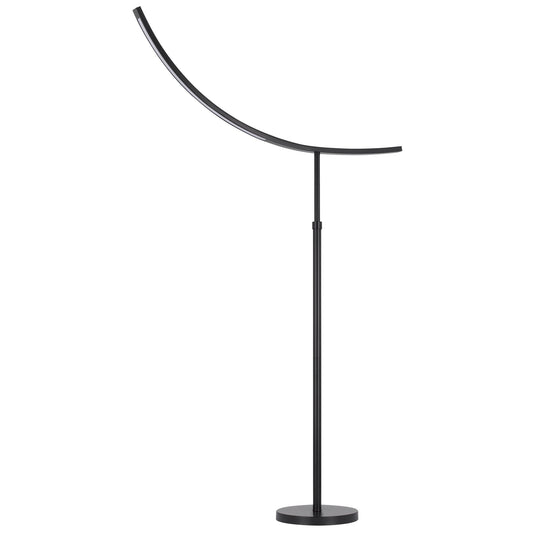 74 Inch Adjustable Floor Lamp Led Light Inverted Metal Base Dark Bronze