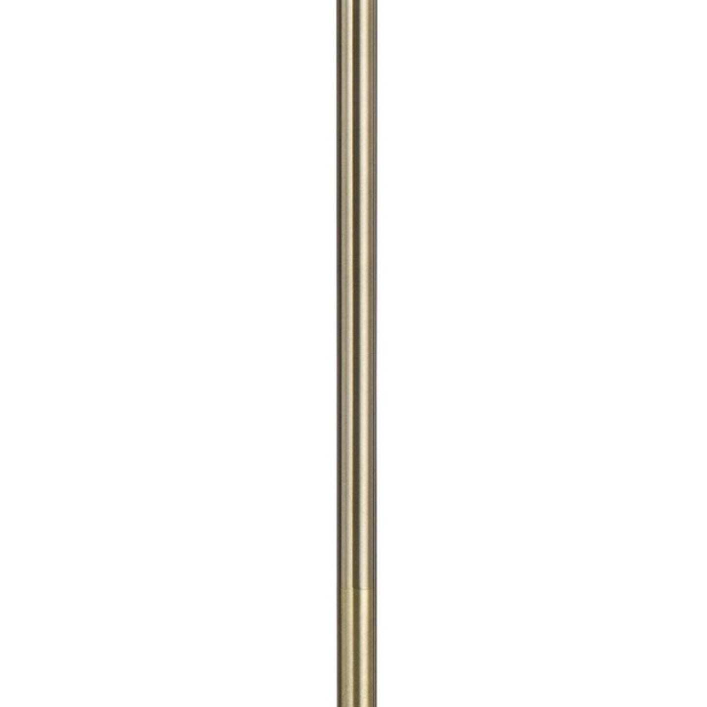 66 Inch Adjustable Arc Floor Lamp Dome Shade Dark Bronze Antique Brass