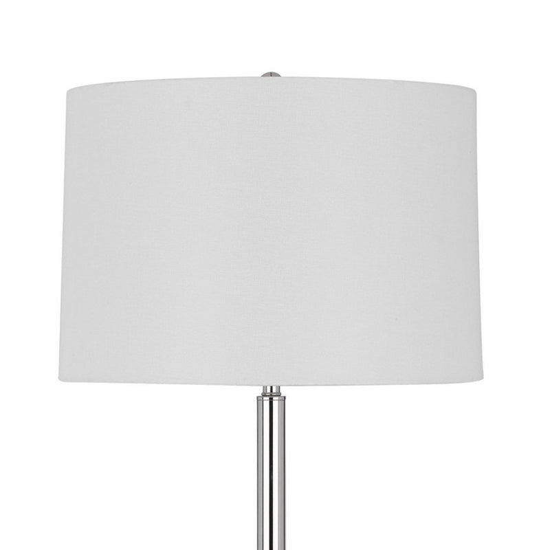Charlie 61 Inch Modern Floor Lamp Wood Table 1 Usb Glossy White Brown-zoom-