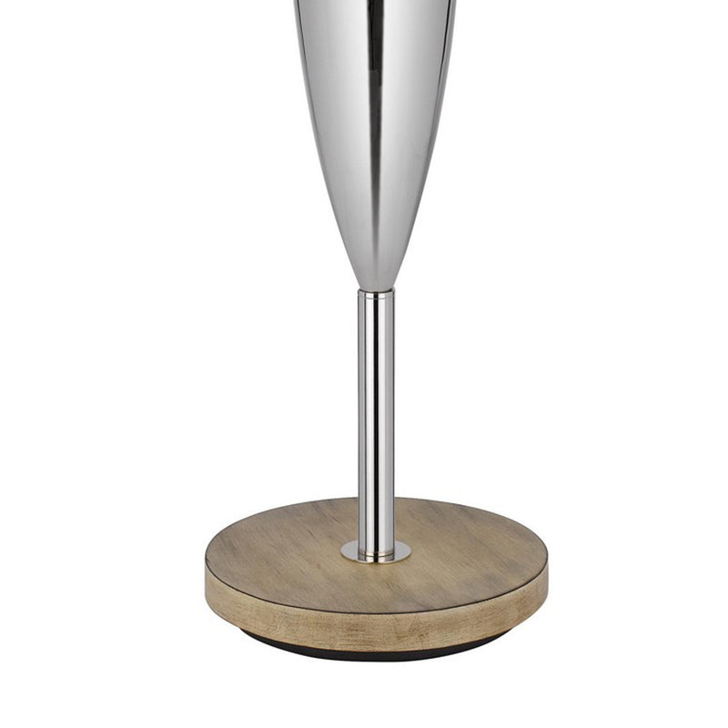 Charlie 61 Inch Modern Floor Lamp Wood Table 1 Usb Glossy White Brown-zoom-