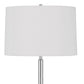 Ava 61 Inch Modern Floor Lamp Glass Tray Table 1 Usb Port Glossy Chrome