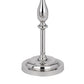 Ava 61 Inch Modern Floor Lamp Glass Tray Table 1 Usb Port Glossy Chrome