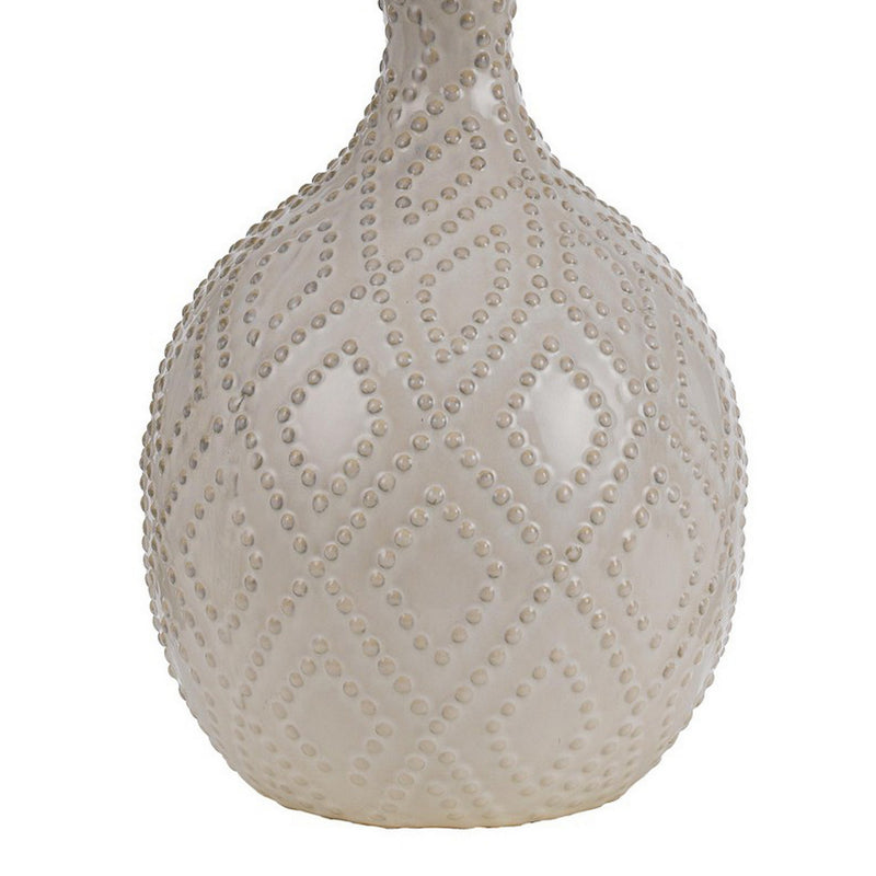 27 Inch Table Lamp Set of 2 Ceramic Base Hardback Fabric Shade Ivory-zoom-