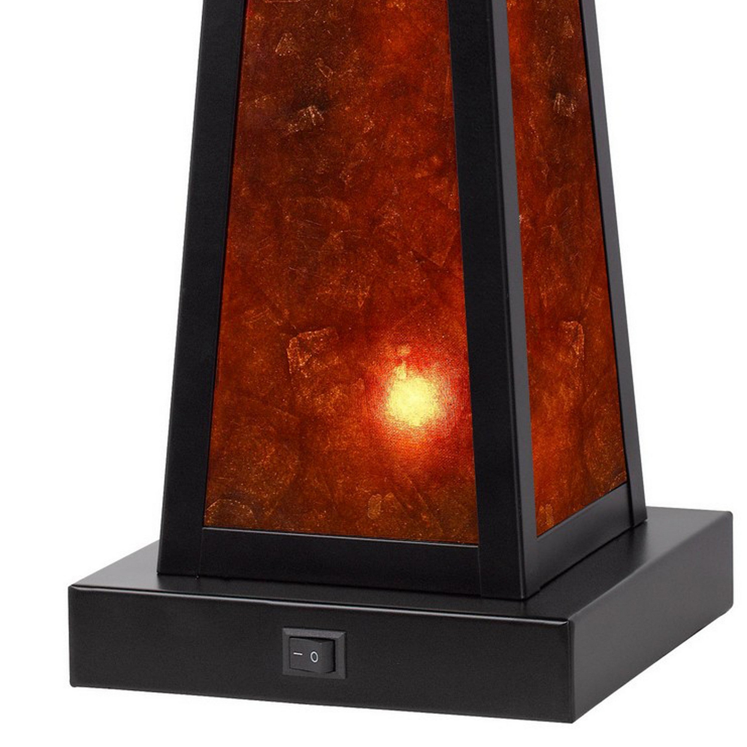 24 Inch Elegant Mica Table Lamp With Night Light Pull Chain Switch-zoom-4