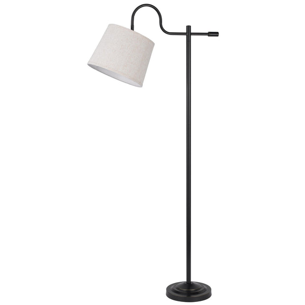 63 Inch Floor Lamp Adjustable Shade Metal Base Dark Bronze
