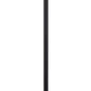 61 Inch Modern Floor Lamp Hanging Mesh Shade Metal Base Black