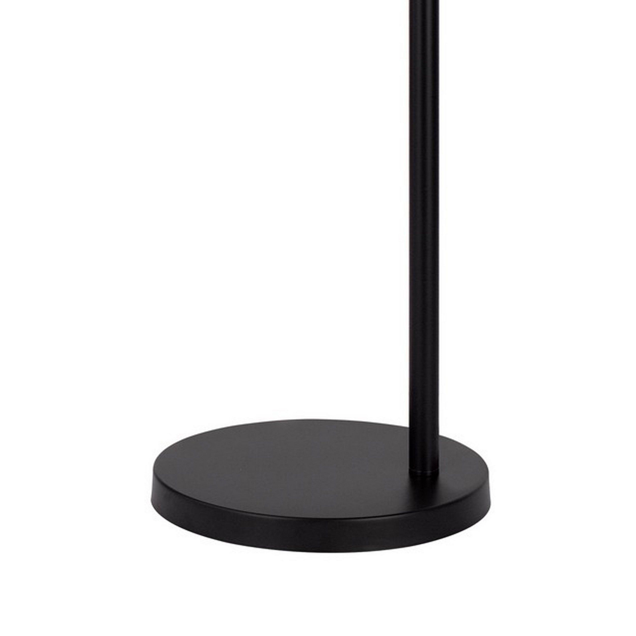 61 Inch Modern Floor Lamp Hanging Mesh Shade Metal Base Black-zoom-4
