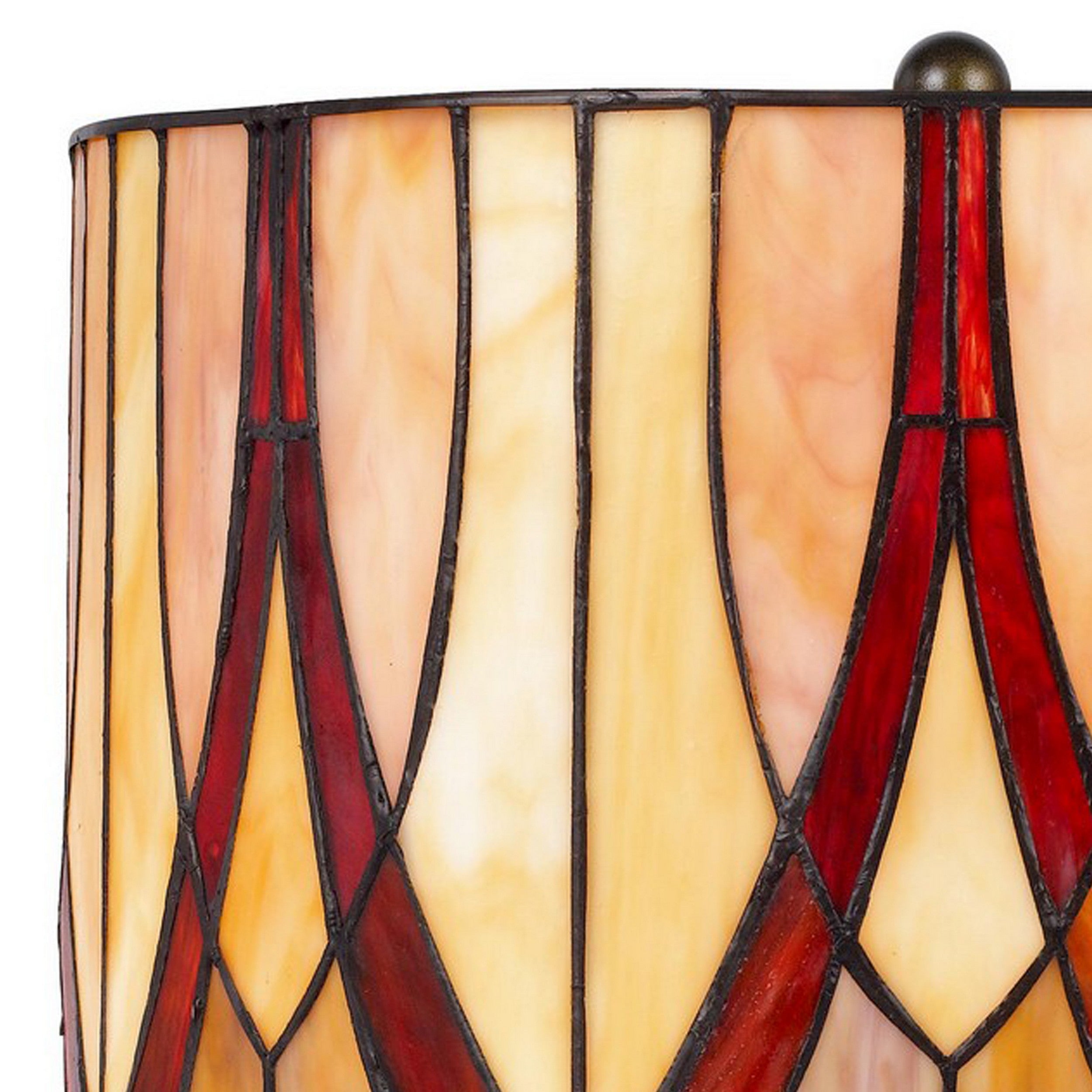Eli 24 Inch Tiffany Style Table Lamp Glass Shade Antique Bronze-zoom-2