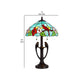 22 Inch Classic Table Lamp Bird Art Stained Glass Shade Antique Bronze