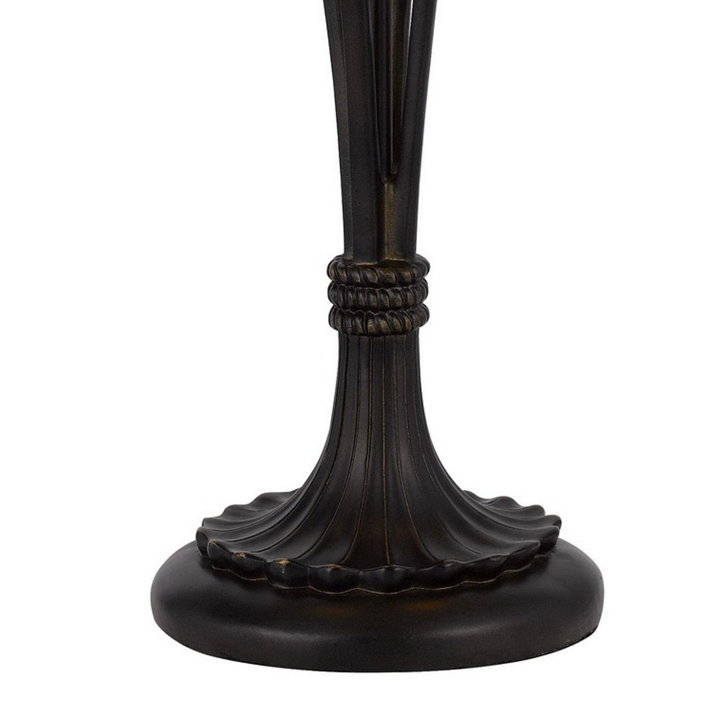 Xia 26 Inch Tiffany Style Vintage Table Lamp Glass Shade Antique Bronze-zoom-4