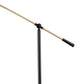 58 Inch Classic Metal Floor Lamp Adjustable Shade Height Gold Black