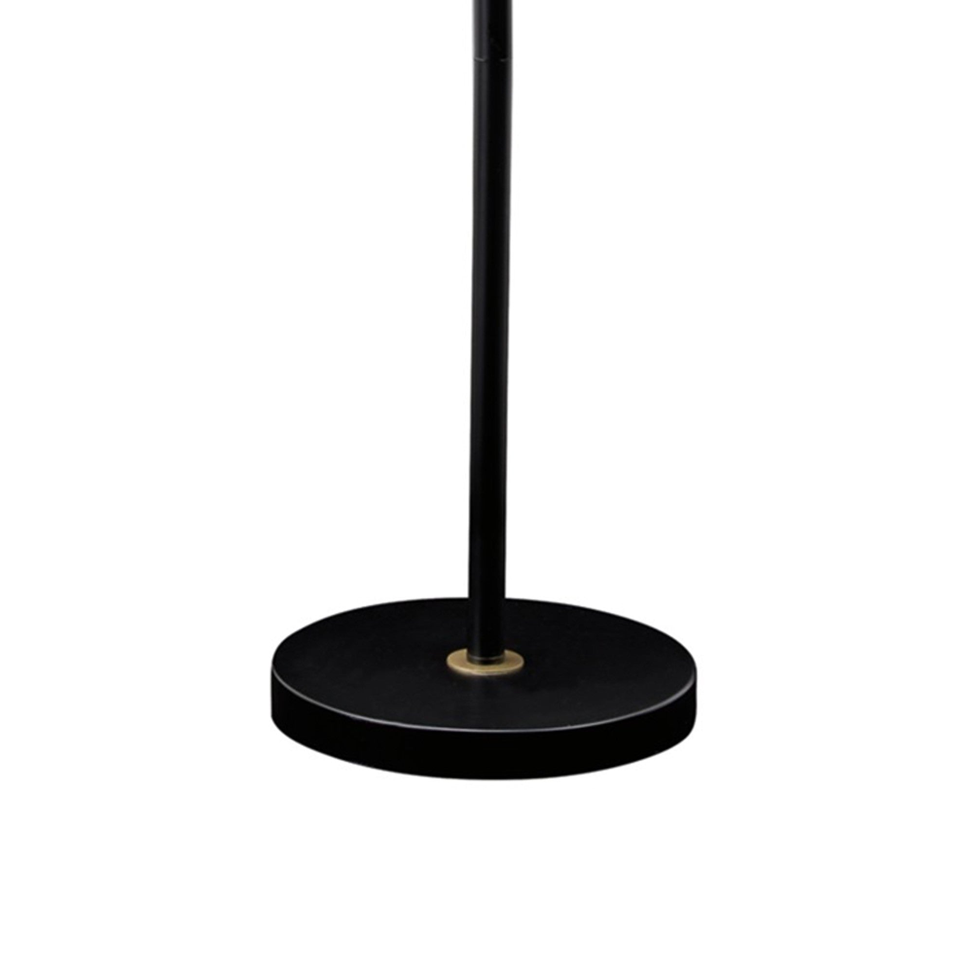 58 Inch Classic Metal Floor Lamp Adjustable Shade Height Gold Black-zoom-4
