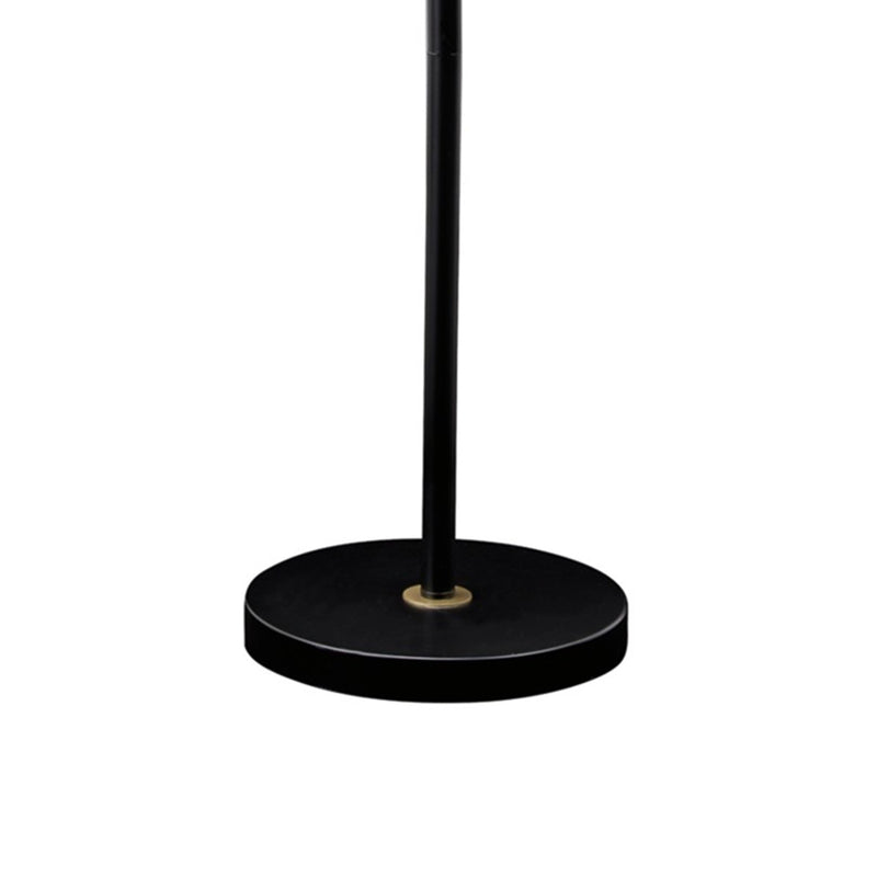 58 Inch Classic Metal Floor Lamp Adjustable Shade Height Gold Black-zoom-