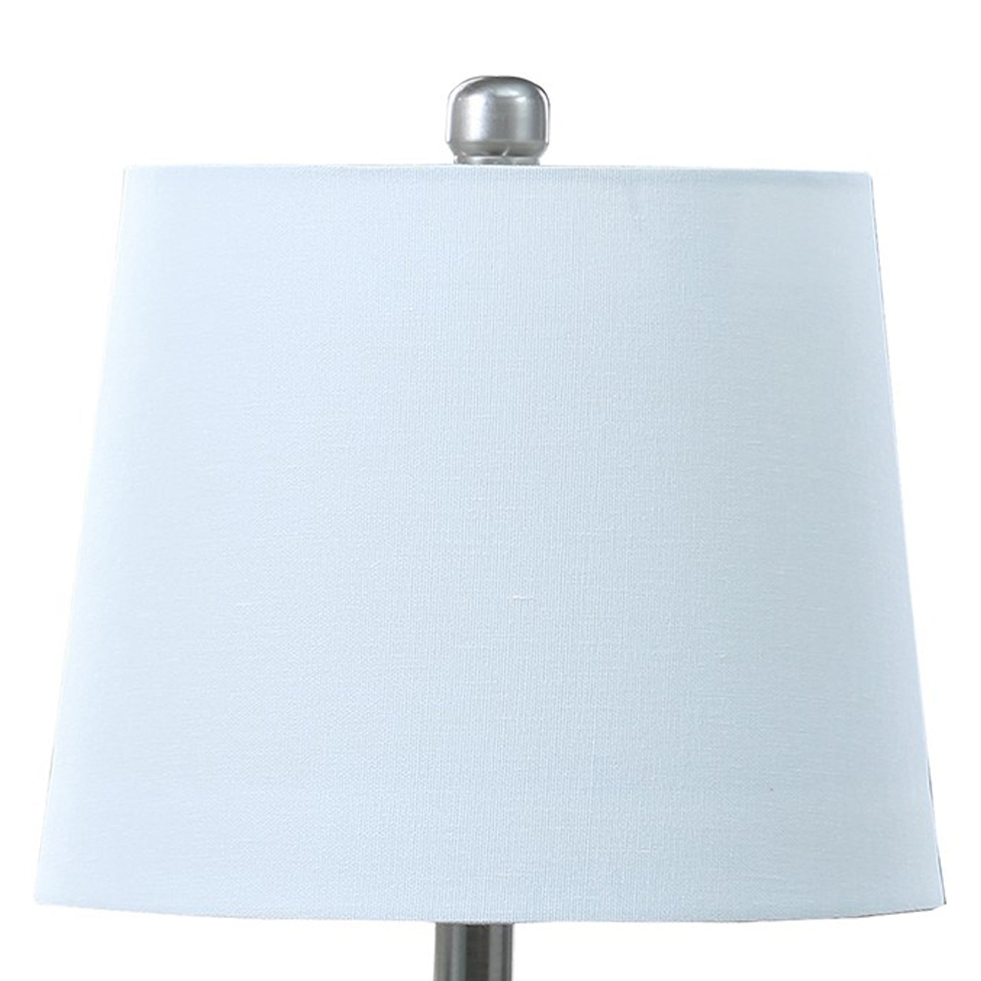 22 Inch Accent Table Lamp Cactus Designed Body Metal Base Blue White-zoom-3