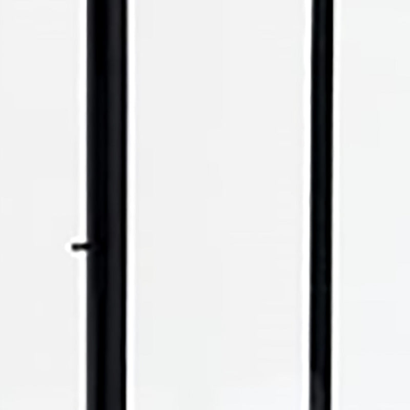 30 Inch Modern Industrial Metal Lantern Glass Panel Sides Black Frame-zoom-